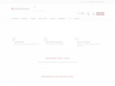 smokavana.com snapshot
