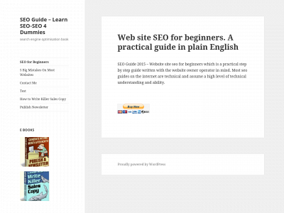 seo4dummies.co.uk snapshot