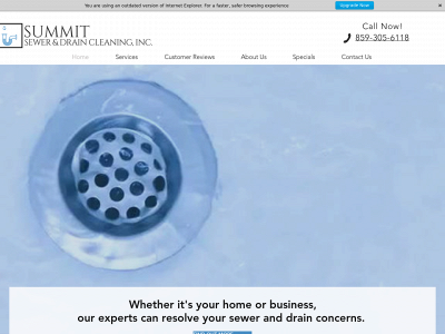 summit-draincleaning.com snapshot