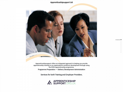 apprenticeshipsupport.org.uk snapshot