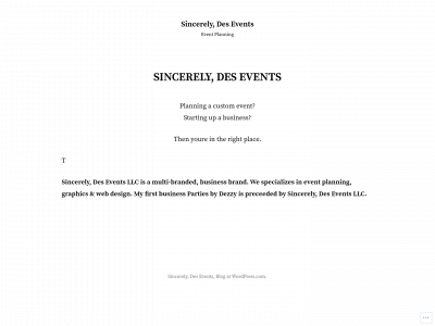 sincerelydes.com snapshot