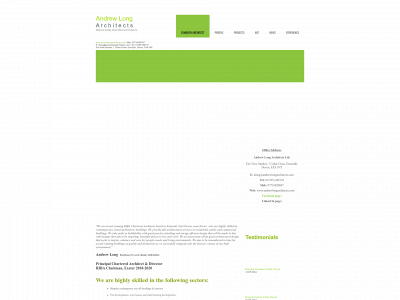 andrewlongarchitects.com snapshot