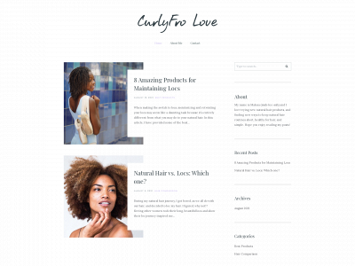 curlyfrolove.com snapshot