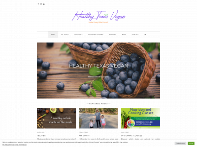 healthytexasvegan.com snapshot