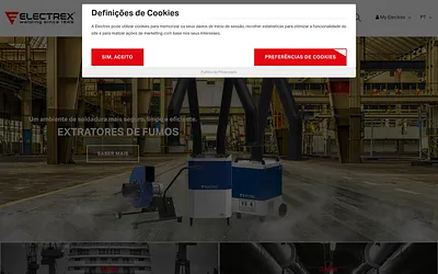 electrexwelding.com snapshot