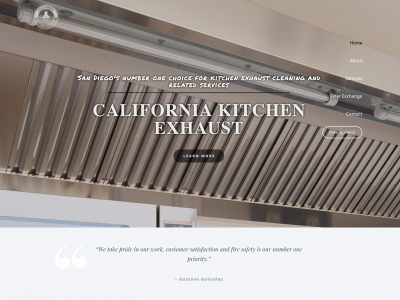 californiakitchenexhaust.com snapshot