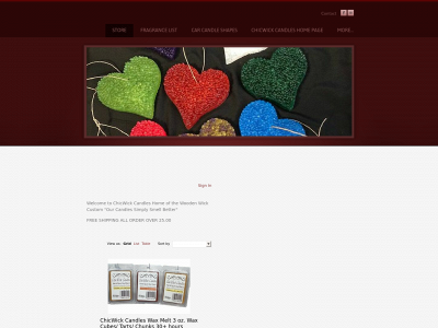 chicwickcandles.com snapshot