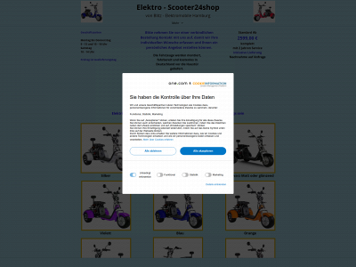 elektro-scooter24shop.de snapshot