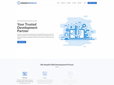 obtaininfotech.com snapshot