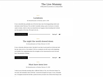 thelivemummy.com snapshot