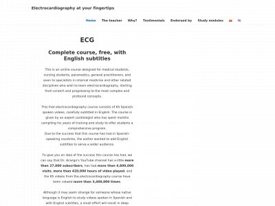 cursoekg.com snapshot