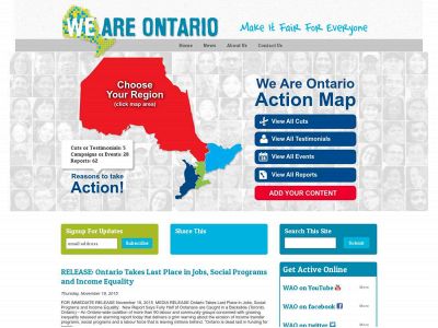 weareontario.ca snapshot