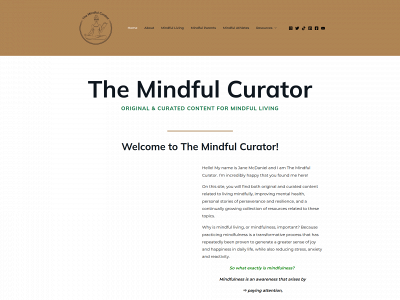 themindfulcurator.com snapshot