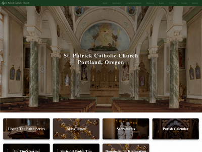 stpatrickpdx.org snapshot