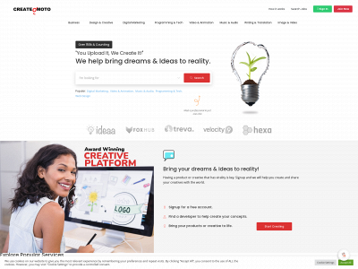 createomoto.com snapshot