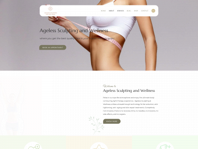agelesssculptingandwellness.com snapshot
