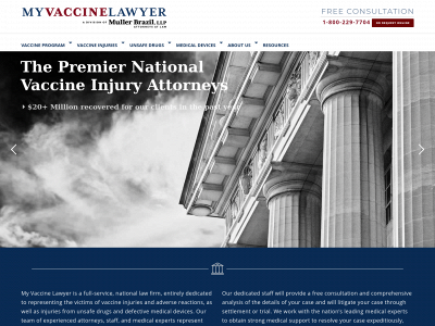 myvaccinelawyer.com snapshot