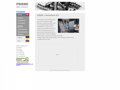 priebes-maskinfabrik.dk snapshot