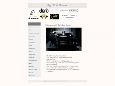 highend-stereo.dk snapshot