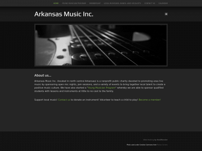 arkansasmusicinc.org snapshot