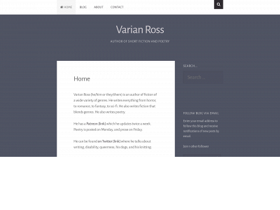 varianrossauthor.com snapshot
