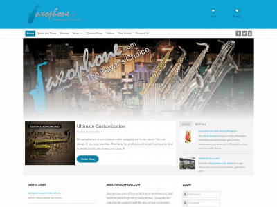 saxophone.com snapshot