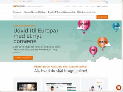 www.dandomain.dk snapshot