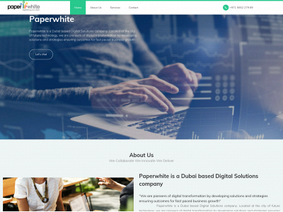 paperwhitesolutions.com snapshot