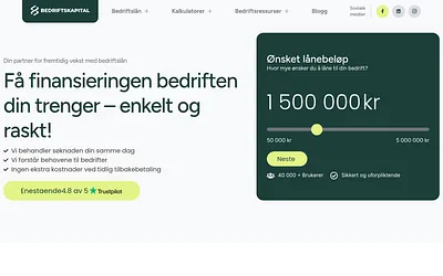 bedriftskapital.no snapshot
