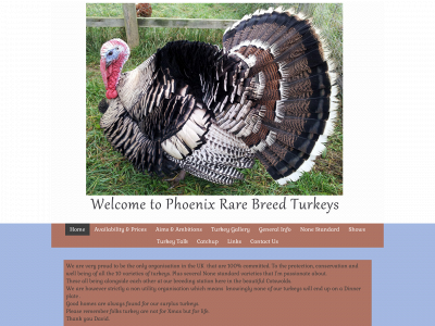 phoenixrarebreedturkeys.com snapshot