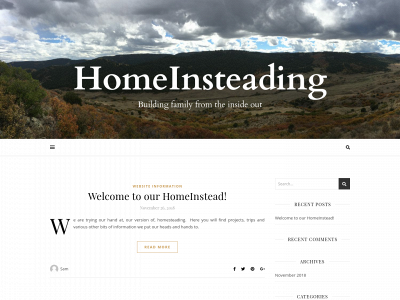 homeinsteading.us snapshot