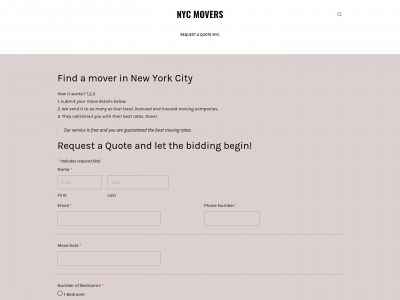 nycmovers.com snapshot