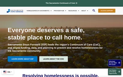 sacramentostepsforward.org snapshot