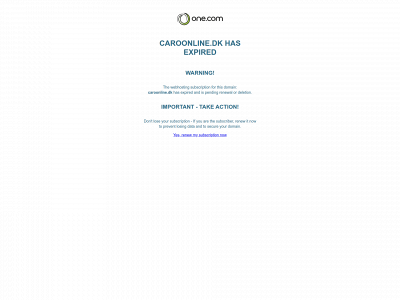 caroonline.dk snapshot