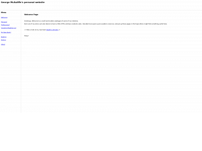 georgemcauliffe.com snapshot