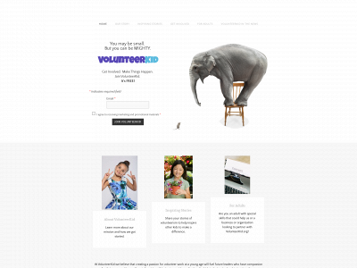 www.volunteerkid.org snapshot