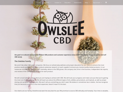 owlsleecbd.com snapshot
