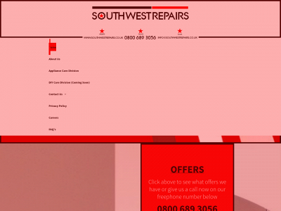 southwestrepairs.co.uk snapshot