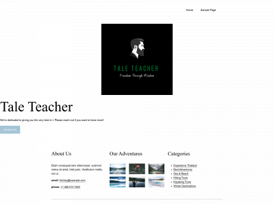 taleteacher.com snapshot