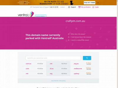 craftpm.com.au snapshot