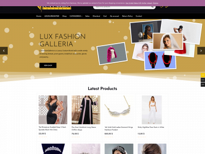 luxfashiongalleria.com snapshot