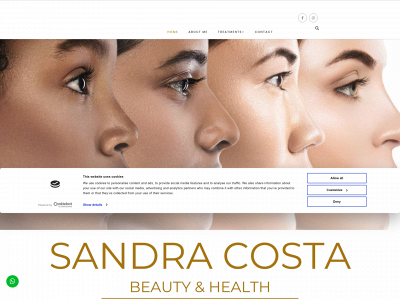 sandracostabeauty.es snapshot