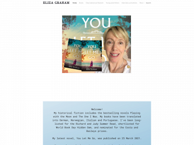 www.elizagrahamauthor.com snapshot