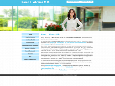 drkarenabrams.com snapshot