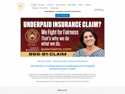 ipaeclaims.com snapshot