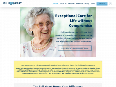fullhearthomecare.com snapshot