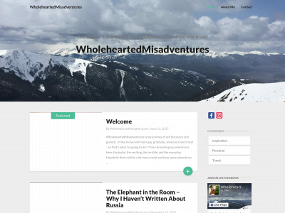 wholeheartedmisadventures.com snapshot