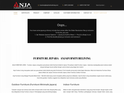 anjafurnitureliving.com snapshot