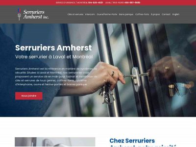 serrurieramherst.com snapshot