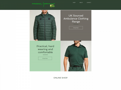 ambulanceclothing.co.uk snapshot